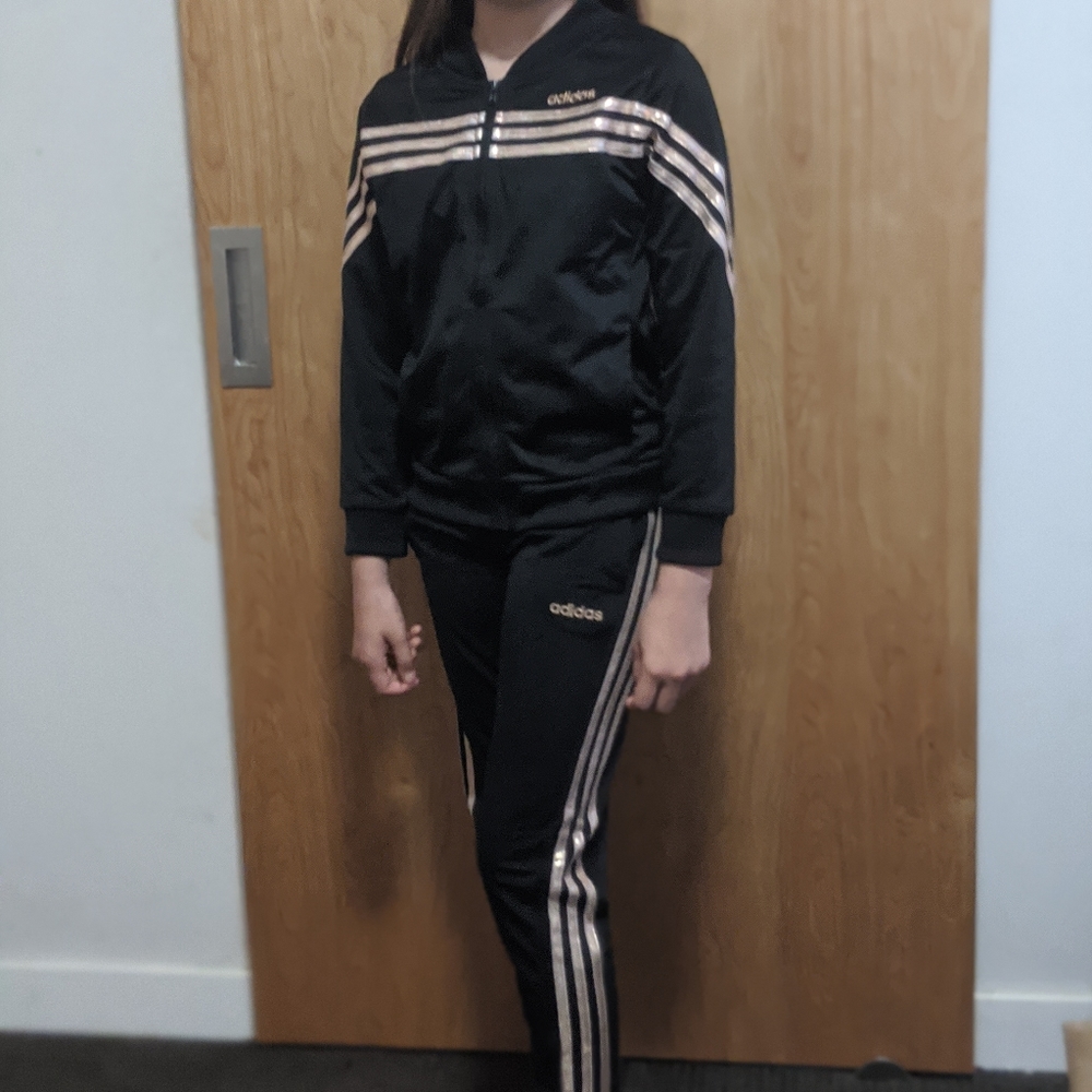 Girl's Adidas sweat suit.  Size 12
